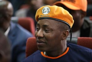 Police who arrested Nigerian opposition leader Omoyele Sowore - here in February 2020 - "subjected him to severe beating and left him with bruises all over his body," his lawyer told AFP