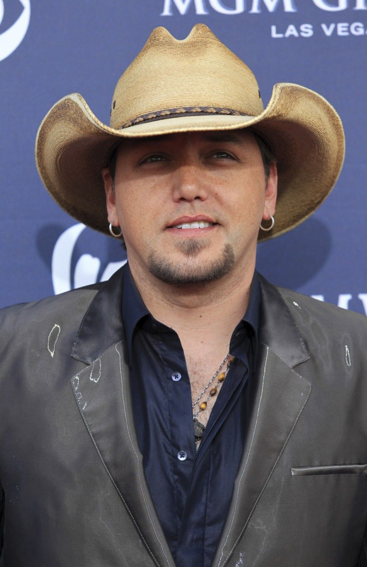 Singer Jason Aldean poses at the 46th annual Academy of Country Music Awards in Las Vegas
