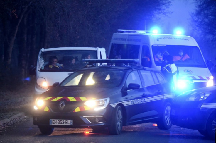 The party began on New Year's Eve at two disused hangars in a rural area of France's Brittany region