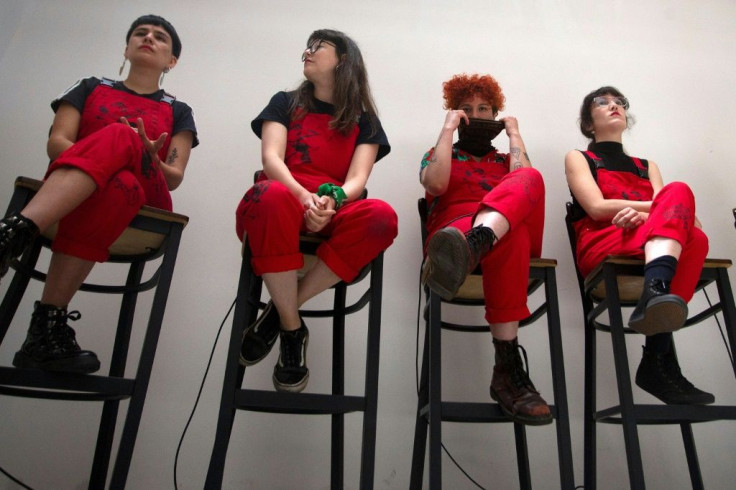 Chilean feminist singers Dafne Valdes, Sibila Sotomayor, Lea Caceres and Paula Cometa formed the LasTesis collective to denounce sexual violence