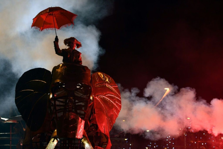Extravagant 'Reyes' celebrations in cities like Barcelona and Madrid can feature contraptions like this life-sized elephant puppet seen in January 2020.
