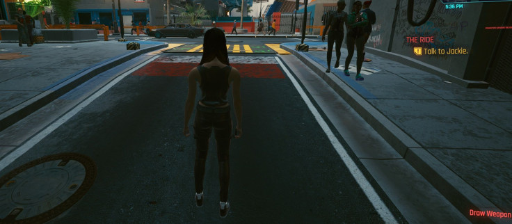 "Cyberpunk 2077" in third-person view