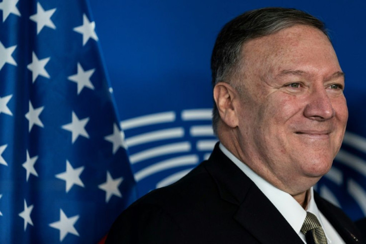 US Secretary of State Mike Pompeo, seen on a September 2019 visit to Brussels, has criticized a European Union investment pact with China