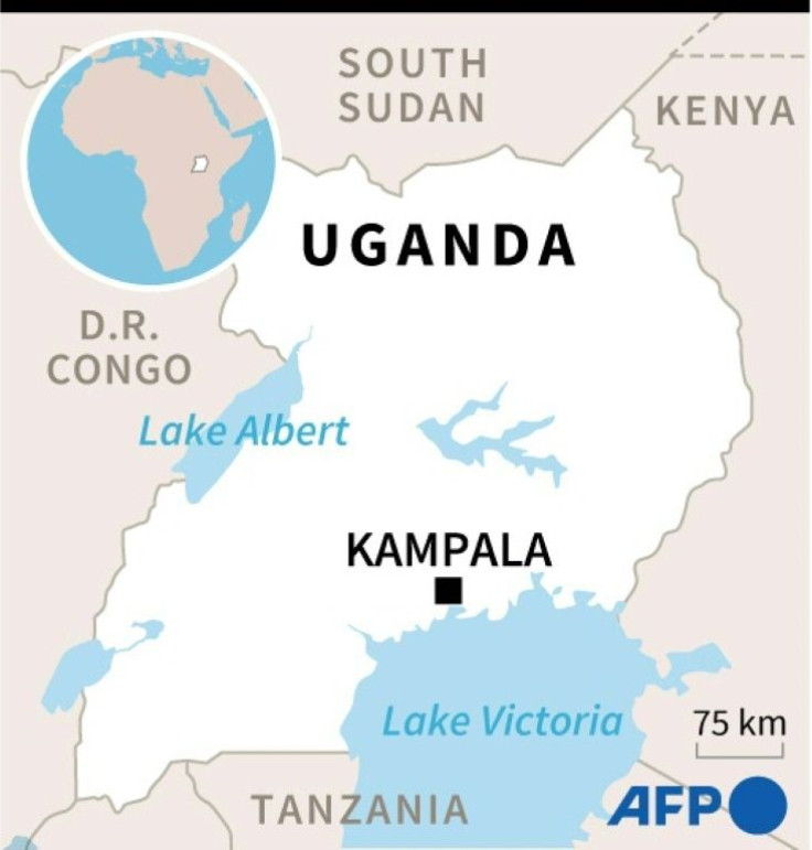 Map of Uganda where presidential elections will be held on January 14