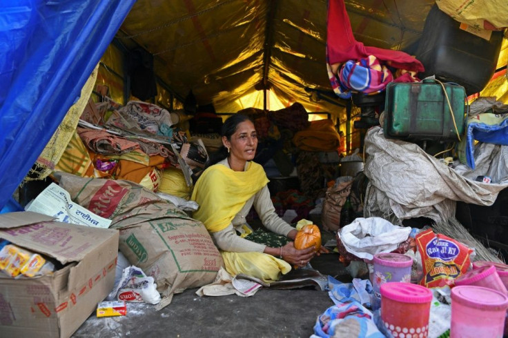 The government has asked women and children to go home, but Kaur and others say they are there for the long haul