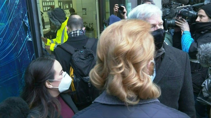 IMAGESJulian Assange's fiancee Stella Moris and WikiLeaks editor-in-chief Kristinn Hrafnsson arrive at Westminster Magistrates' Court, in central London, ahead of the bail hearing in Assange's extradition case. Lawyers for the WikiLeaks founder will argue