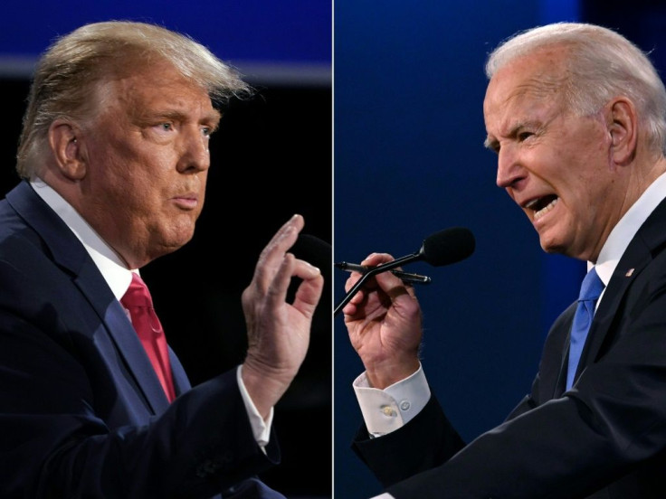 Outgoing president Donald Trump was due to address his supporters in Washington as Joe Biden's victory is certified