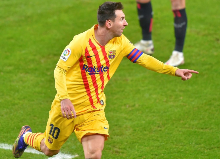 Lionel Messi scored twice in Barcelona's victory over Athletic Bilbao on Wednesday.