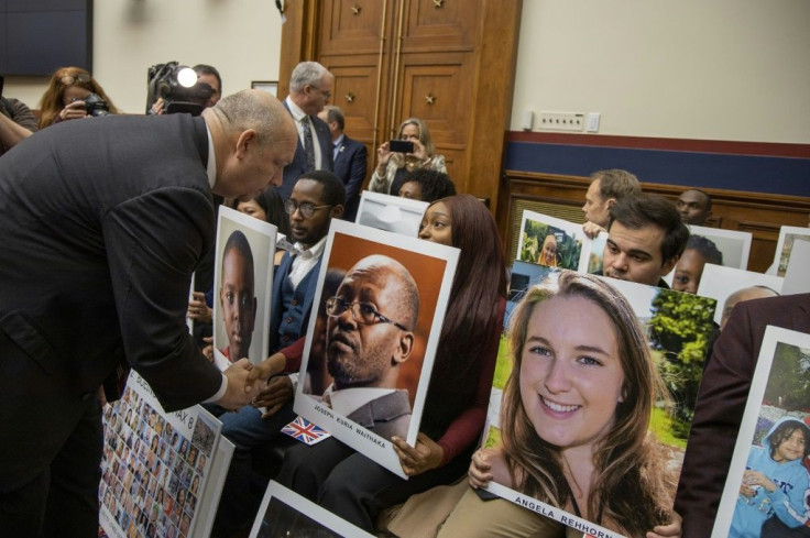 Family members and friends of victims killed in Boeing 737 MAX at a December 2019 congressional hearing