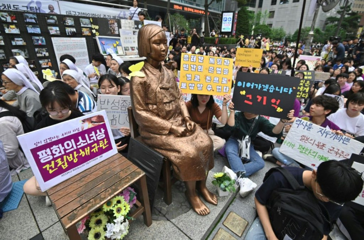 Relations between Tokyo and Seoul are strained by Japan's early 20th century colonial rule over the Korean peninsula, especially sex slavery during WWII