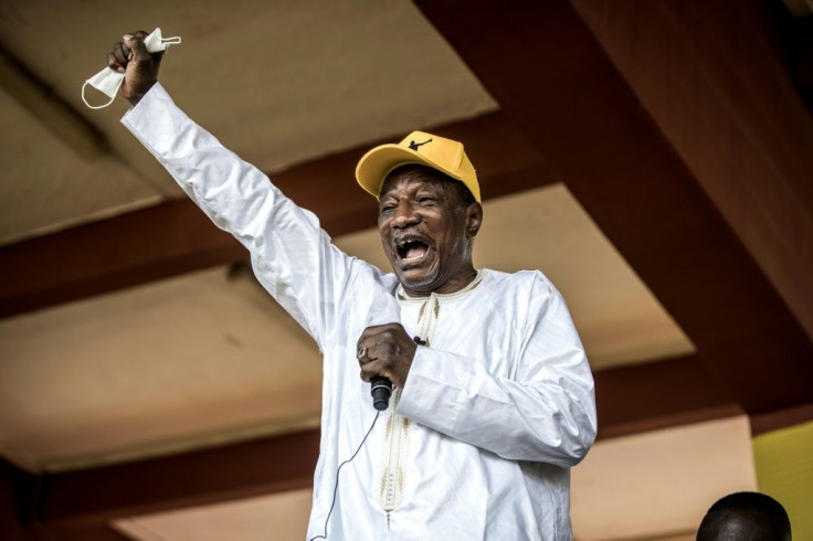 Alpha Conde, Guinea's first democratically-elected president, launched a review of mining permits