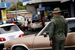 Venezuela's military control the country's gas stations -- taxi drivers complain that this gives soldiers moonlighting as drivers for extra cash an unfair advantage