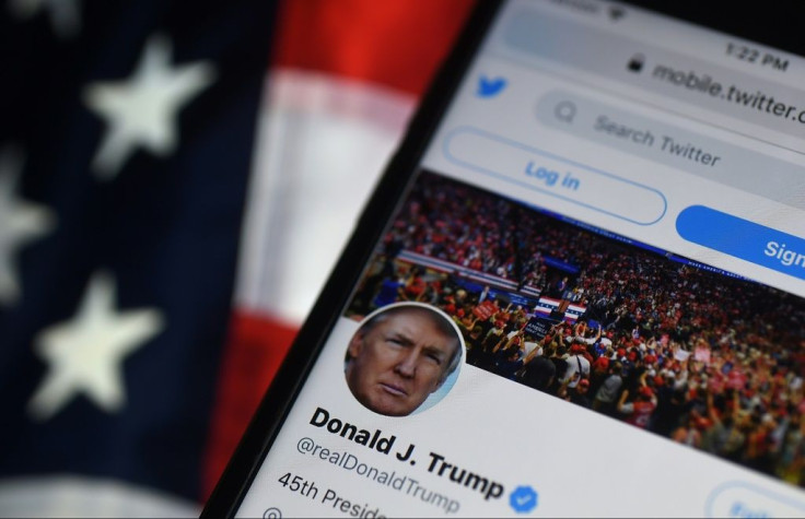 Twitter permanently suspended President Donald Trump's account (pictured in a screen grab from August 2020) on January 8, 2021, citing risk of violence