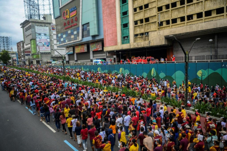 The orderly scenes were in contrast to the normal frenzied procession involving hundreds of thousands of pilgrims