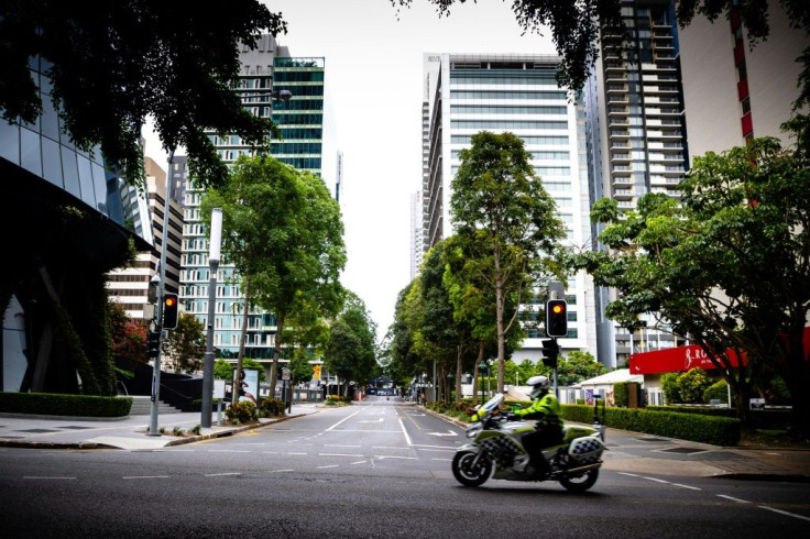 A new lockdown in Brisbane left the city streets deserted