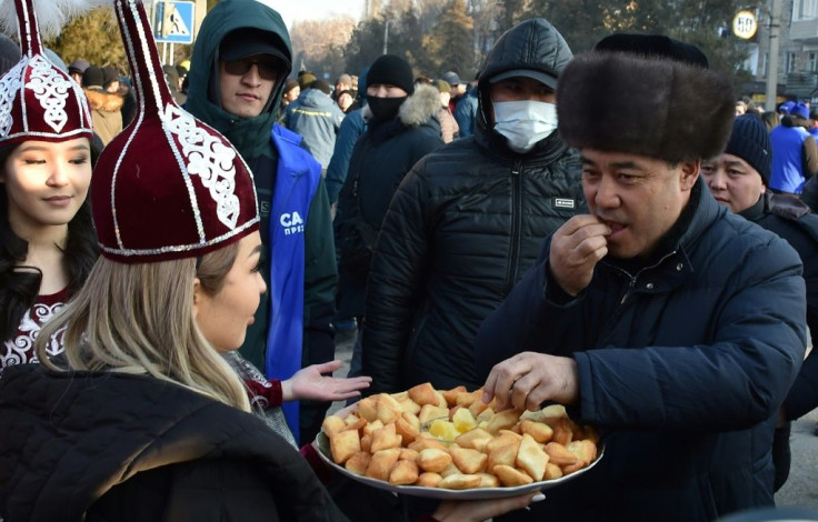 Kyrgyz presidential candidate Sadyr Japarov was in jail a few months ago