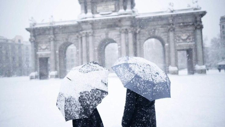 Madrid blanketed in snow as deadly storms cause chaos across Spain