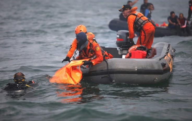 A Boeing passenger plane with 62 people on board crashed into the sea shortly after its take off from Jakarta airport on Saturday