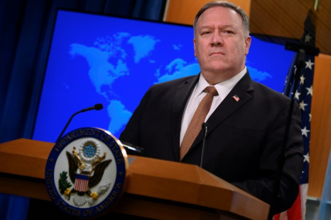 US Secretary of State Mike Pompeo, seen in March 2020, has redesignated Cuba as a state sponsor of terrorism
