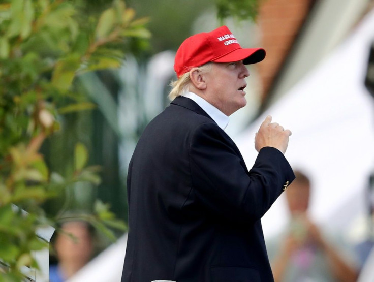 US President Donald Trump attended the 2017 US Women's Open played at Trump National in Bedminster, New Jersey -- the same course that the PGA of America has stripped of the 2022 PGA Championship