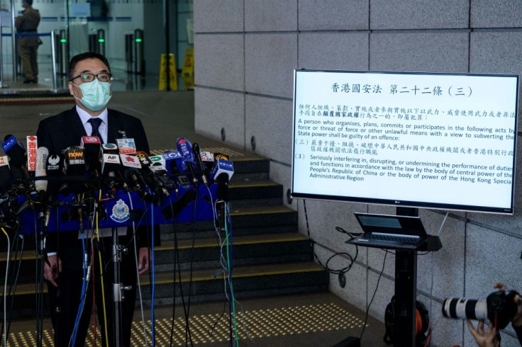 Hong Kong's pro-democracy opposition united to decide who might stand for local elections, an act police considered as 'subversion'