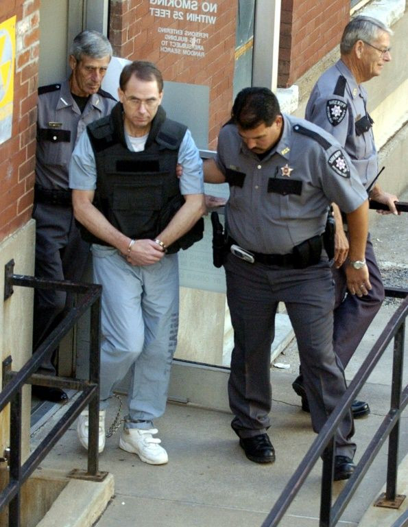 Terry Nichols after being sentenced for the Oklahoma City bombing in 1995