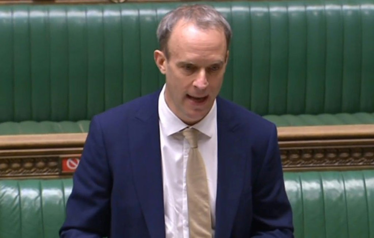 Foreign Secretary Dominic Raab told parliament that Britain had a "moral duty to respond" to human rights abuses by China