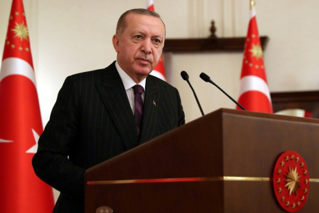 Turkish President Recep Tayyip Erdogan struck a conciliatory note in a meeting with EU ambassadors in Ankara