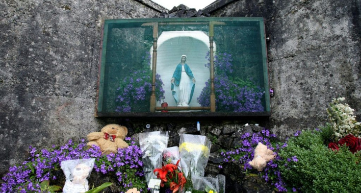 A shrine in Tuam commemorates up to 800 children who were allegedly buried at the site of a former home for unmarried mothers run by nuns