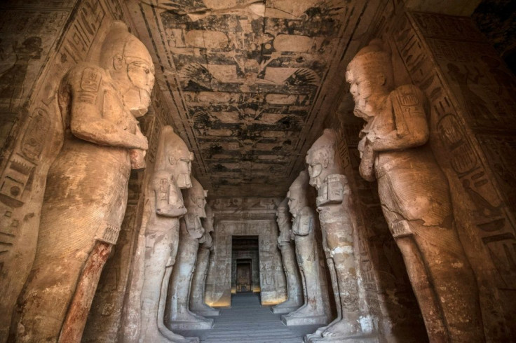 The Ramses II Temple at the archeological site of Abu Simbel in southern Egypt; the three-millenia old temples were moved in a giant rescue mission before they were drowned by rising waters in Lake Nasser