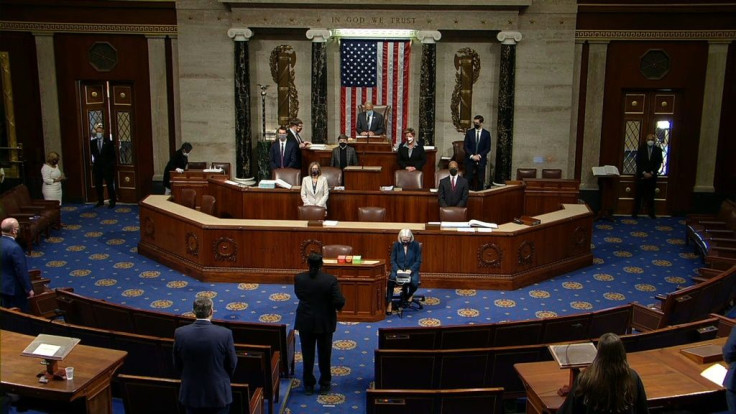 IMAGES The US House of Representatives is gaveled into session to vote to impeach President Trump a second time over his supporters' attack of the Capitol that left five dead. Lawmakers in the lower chamber are expected to vote for impeachment around 3:00