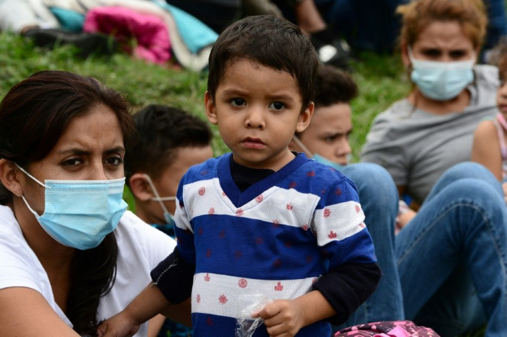 Members of the latest caravan, pictured January 14, 2021, are part of more than a dozen caravans to have set off from Honduras since October 2018