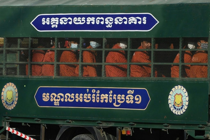 Cambodia's outspoken union leader Rong Chhun and two of his supporters appeared at a Phnom Penh court over 'incitement' charges
