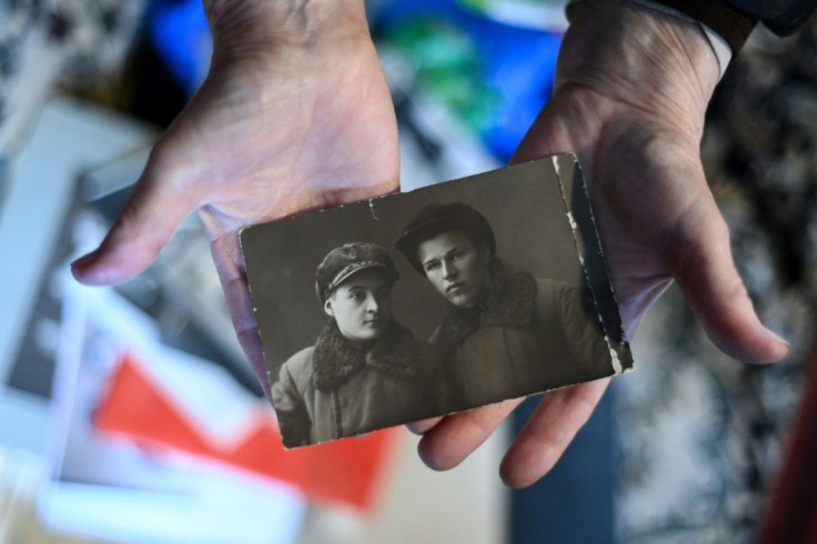 Mikhaylova's father Semyon, pictured with her mother Antonina, was arrested during the mass purges set into motion by Soviet leader Joseph Stalin