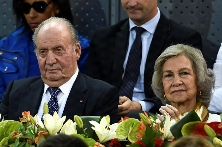 Former king Juan Carlos with and Queen Sofia. He abdicated in 2014 and went into self-exile last year