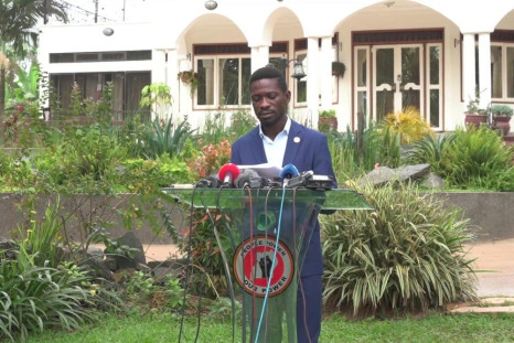 gandan opposition presidential candidate Bobi Wine claims victory