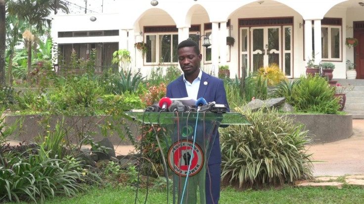 gandan opposition presidential candidate Bobi Wine claims victory