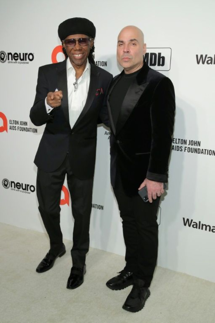Nile Rodgers and Merck Mercuriadis, the founder of the music fund Hipgnosis, shown here in in February 2020