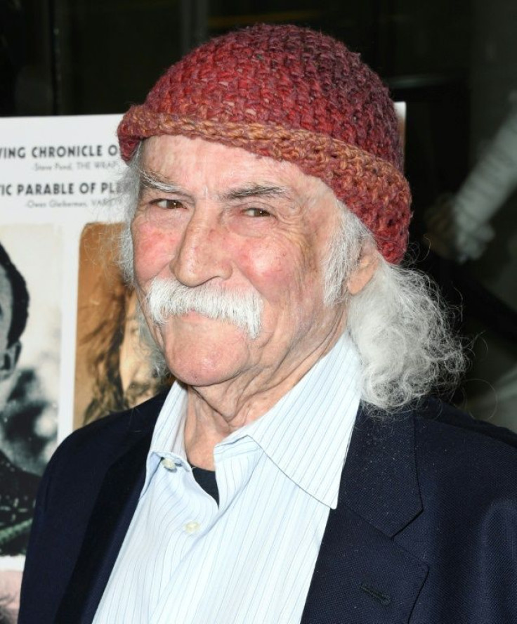 David Crosby, shown here in 2019, has been busy writing more songs with tours grounded by Covid-19