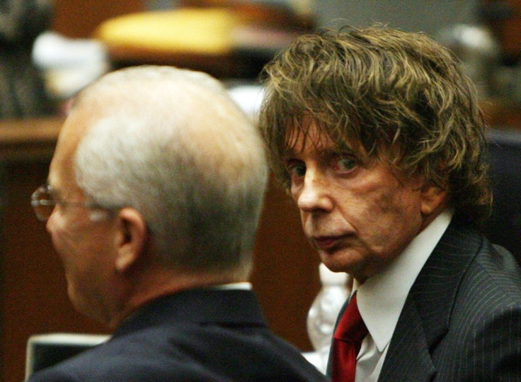 Phil Spector during his 2007 murder trial in Los Angeles -- he was later convicted and has died in prison
