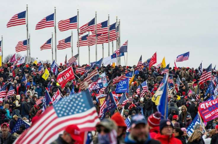 Thousands of supporters for US President Trump pack the Washington Mall for a rally in Washington on January 6