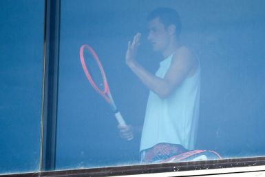 Tennis players including Australia's  Bernard Tomic have been exercising in their hotel rooms