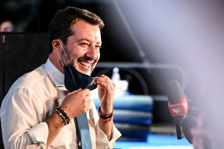 Matteo Salvini's far-right League party could make gains if there are snap elections