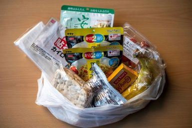 A food pack put together by the Moyai Support Centre for Independent Living