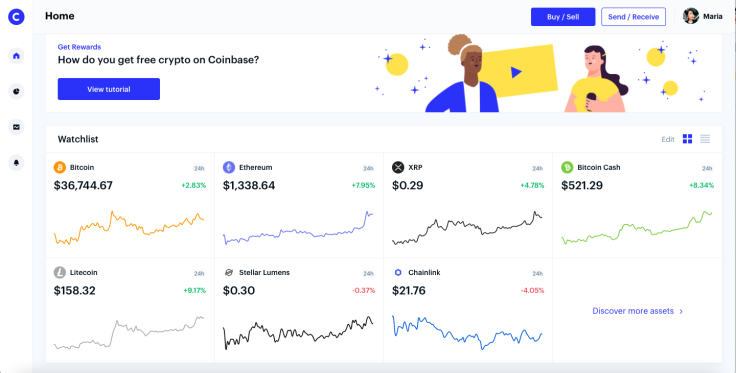 Coinbase Dashboard