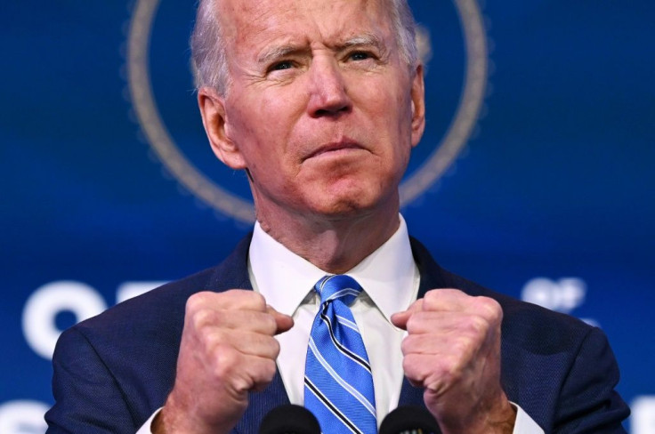 A spokeswoman for US President-elect Joe Biden (pictured January 14, 2021) said their medical team plans to "strengthen public health measures around international travel" to stop the spread of Covid-19