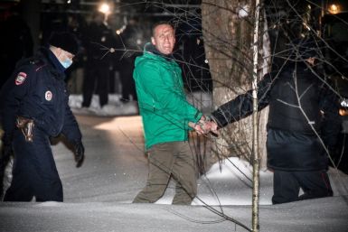 Navalny was detained on his return to Russia on Sunday for violating the terms of a 2014 suspended sentence