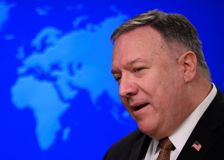 US Secretary of State Mike Pompeo, seen in March 2020, has declared that China is carrying out genocide against the mostly Muslim Uighur people