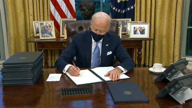 IMAGESUS President Joe Biden signs a raft of executive orders to launch his administration, including a decision to rejoin the Paris climate accord.