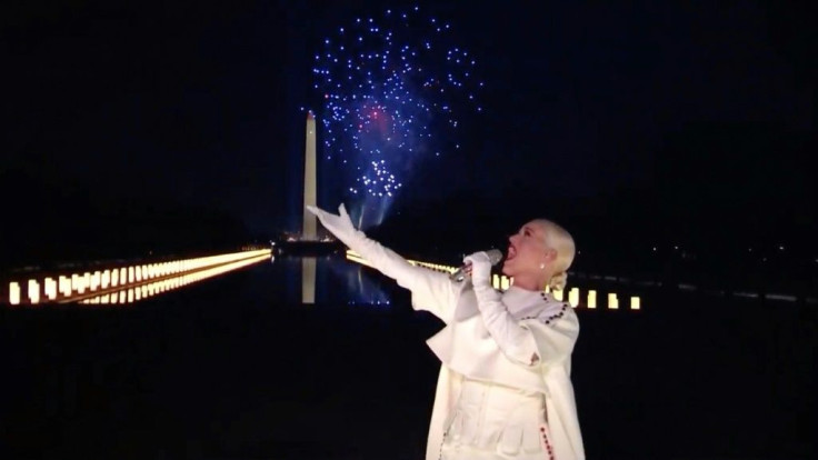 Katy Perry closed Joe Biden's inaugural special "Celebrating America" with her hit "Firework"